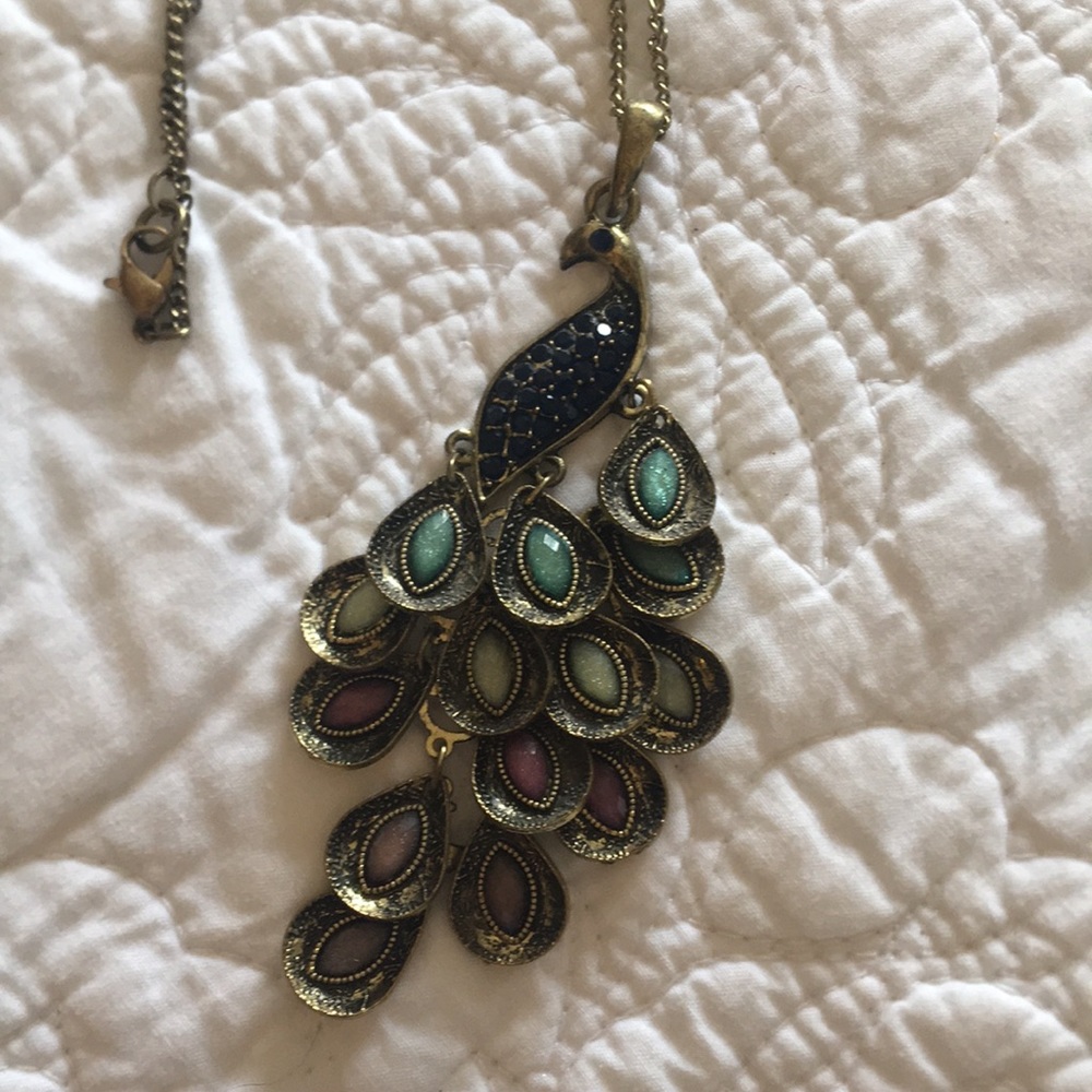 Fun Peacock Necklace